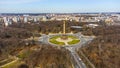 Berlin Victory Column from above - aerial view Royalty Free Stock Photo