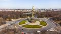 Berlin Victory Column from above - aerial view Royalty Free Stock Photo