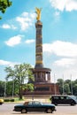 Berlin Victory Column in Berlin, Germany Royalty Free Stock Photo