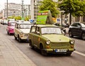 Berlin - Vintage Trabant cars advertising the Trabi Museum