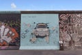 Berlin wall / east side gallery graffiti Royalty Free Stock Photo
