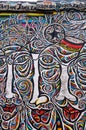 Berlin Wall East Side Gallery graffiti Royalty Free Stock Photo