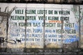 Berlin wall graffiti Royalty Free Stock Photo