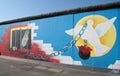 Berlin wall graffiti freedom Royalty Free Stock Photo