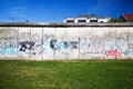 Berlin Wall Memorial with graffiti. Royalty Free Stock Photo