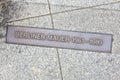 Berlin wall sign on the street Royalty Free Stock Photo