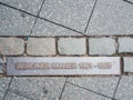 Berlin wall sign on the street, Berliner Mauer Royalty Free Stock Photo