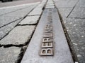 Berlin wall sign on the street, Berliner Mauer Royalty Free Stock Photo