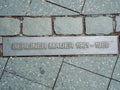 Berlin wall sign on the street, Berliner Mauer Royalty Free Stock Photo