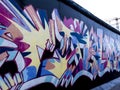 The Eastside Gallery of the Berlin Wall in Berlin Germany