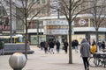 Berlin World Time Clock landscape in Alexanderplatz MItte Berlin Germany