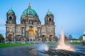 Berliner Dom in Berlin city, Germany at night