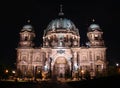 Berliner Dom at night