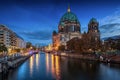 The Berliner Dom at night, Germany