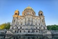 Berliner Dom over the Spree river, Germany Royalty Free Stock Photo