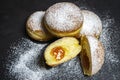 Berliner Doughnuts European donuts tradicional bakery for fasching carneval time Royalty Free Stock Photo