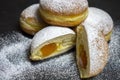 Berliner Doughnuts European donuts tradicional bakery for fasching carneval time Royalty Free Stock Photo