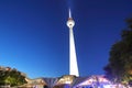 Berliner Fernsehturm TV tower Berlin Germany Royalty Free Stock Photo