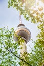 Berliner Fernsehturm view in Berlin, Germany