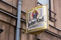 Berliner Kindl signage on a wall in Berlin, Germany