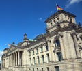 Berlino,B, Germany - August 16, 2017: Palace of the German parliament called reichstag in the city of