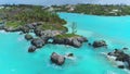 Bermuda, Ely`s Harbour, Aerial Flying, Atlantic Ocean, Tropical Paradise