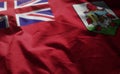 Bermuda Flag Rumpled Close Up