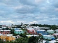 Bermuda Pastel Color Houses Royalty Free Stock Photo