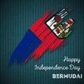 Bermuda Independence Day Patriotic Design.