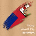 Bermuda Independence Day Patriotic Design.