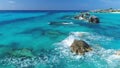 Bermuda, Rocky Reefs, Aerial Flying, Beautiful Landscape, Atlantic Ocean, Tropical Paradise