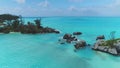 Paradise, Beautiful Landscape, Tropical Beach, Atlantic Ocean, Islands Of Bermuda, Aerial Shoot, Rocky Reefs