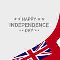 Bermuda Independence day typographic design with flag vector