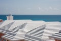 Bermudian roofs Royalty Free Stock Photo