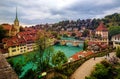 Bern historical Old Town, capital city of Switzerland Royalty Free Stock Photo