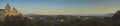 Bern city and Federal Palace of Switzerland (Bundesplatz) with Swiss alps on sunset.