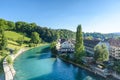 Bern old city center with river Aare - view of bridge -  Capital of Switzerland Royalty Free Stock Photo