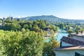 Bern old city center with river Aare - view of bridge -  Capital of Switzerland Royalty Free Stock Photo