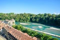 Bern old city center with river Aare - view of bridge -  Capital of Switzerland Royalty Free Stock Photo