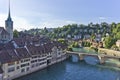 Bern, Old city view by the river, Switzerland, Europe Royalty Free Stock Photo