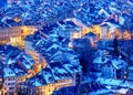 Bern Old Town snow covered in winter, Switzerland Royalty Free Stock Photo