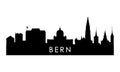 Bern skyline silhouette.