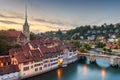 Bern, Switzerland on the Aare River Royalty Free Stock Photo