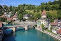 Old town of Bern from the Mydegg Bridge Royalty Free Stock Photo