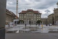 Bern, Switzerland - August 12, 2019 - view of the architecture of the old town in the capital Royalty Free Stock Photo