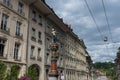 Bern, Switzerland - August 12, 2019 - view of statues placed on the streets of the old town Royalty Free Stock Photo