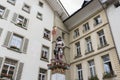 Bern, Switzerland - August 12, 2019 - view of statues placed on the streets of the old town Royalty Free Stock Photo