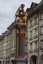 Bern, Switzerland - August 12, 2019 - view of statues placed on the streets of the old town Royalty Free Stock Photo