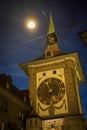 The beautiful old town of Bern at night Royalty Free Stock Photo