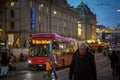 The beautiful old town of Bern at night Royalty Free Stock Photo